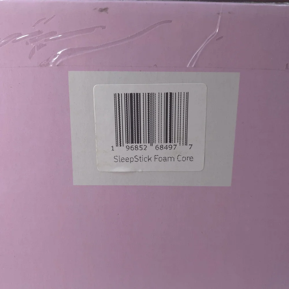SleepStick Foam Core Body Pillow 40x10 Lavender Lyocell Cover Orthopedic Bolster
